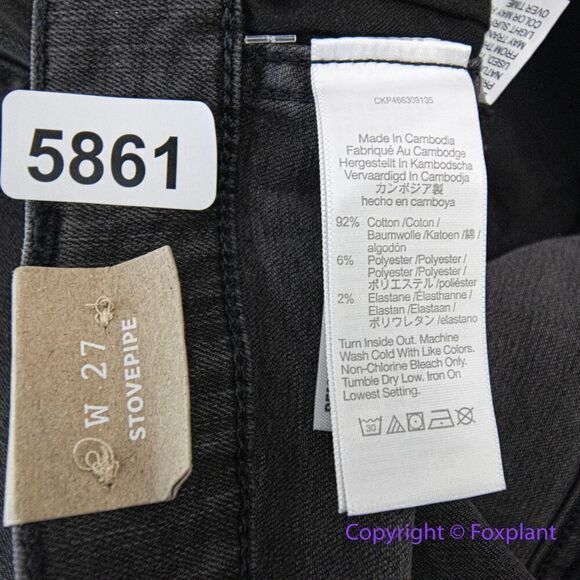 NEW Madewell Stovepipe Jeans in Banberry Wash: Raw-Hem Edition,‎ 27 - Picture 12 of 13